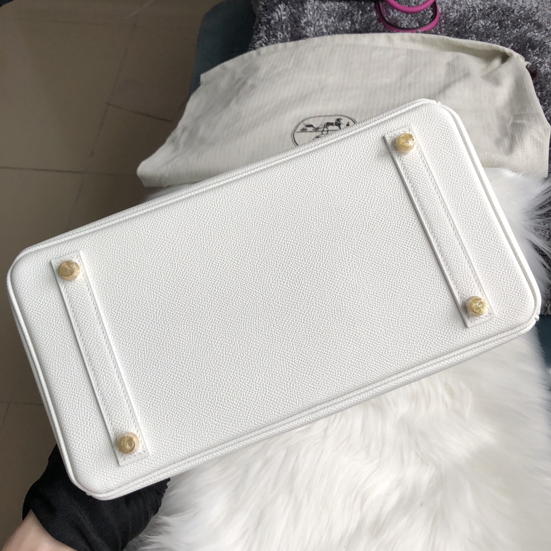 에르메스 버킨백30 화이트 금장 앱송